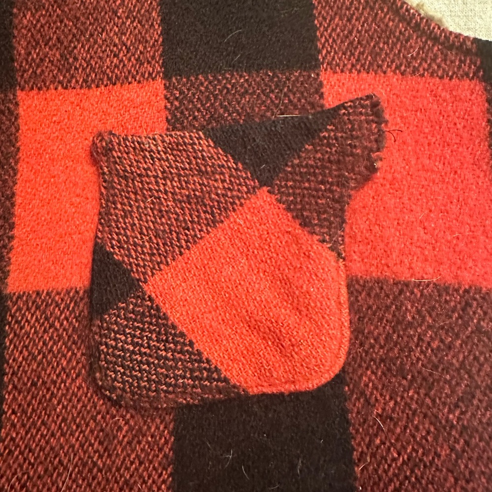 Woolrich Buffalo Plaid Vest, Vermont Hunter, Farmer, Logger, Vintage, Size L View 4